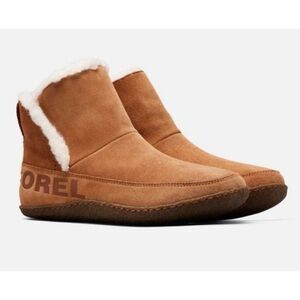 Sorel Nakiska Bootie  Camel Brown Shearling Lined 11